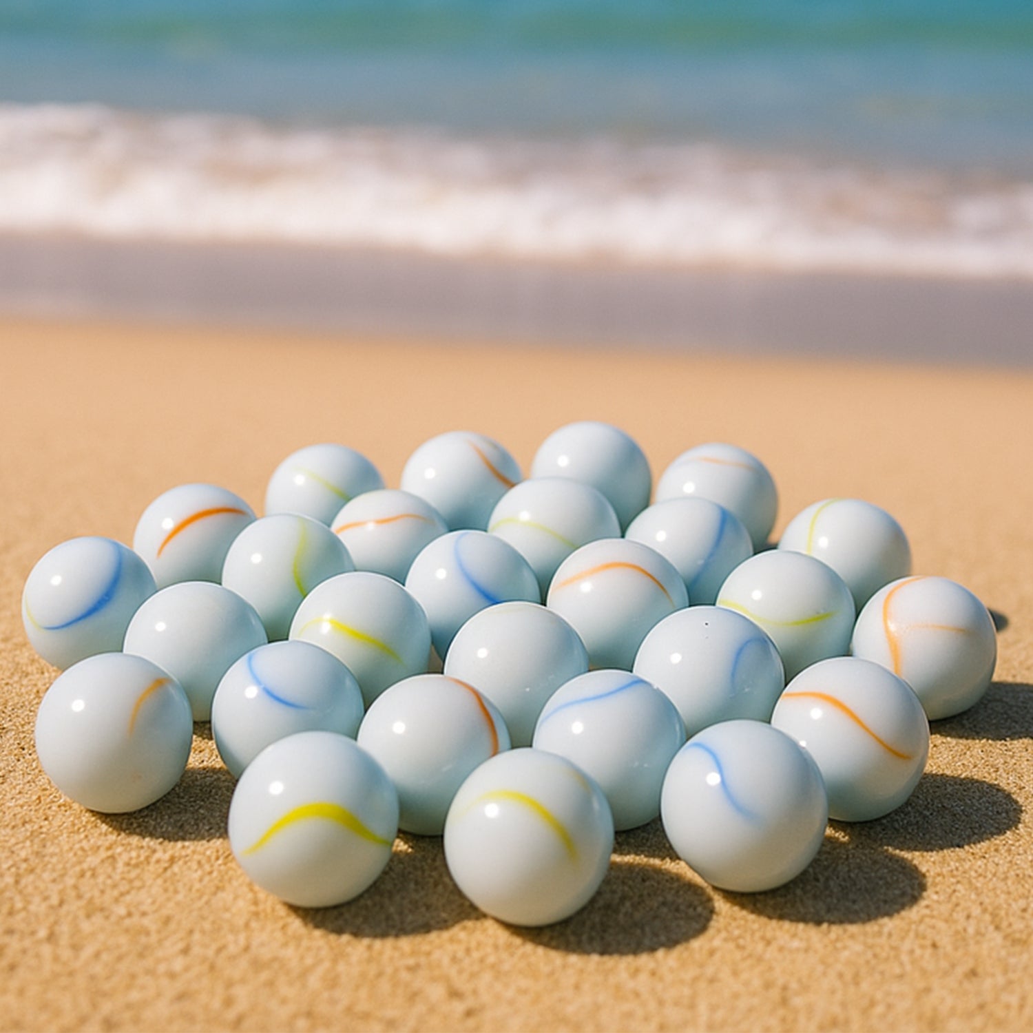 Classic Glass Marbles Pack of Approx 30 Pc Classic Glass Marbles Pack of Approx 30 Pc